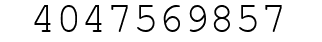 Number 4047569857.