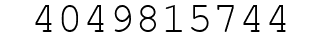 Number 4049815744.
