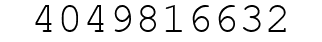 Number 4049816632.