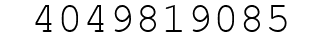 Number 4049819085.