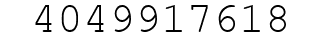 Number 4049917618.