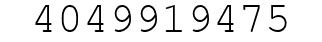 Number 4049919475.