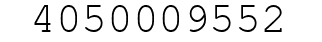 Number 4050009552.