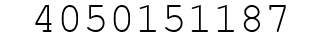 Number 4050151187.