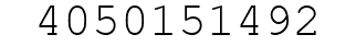 Number 4050151492.