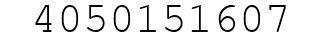 Number 4050151607.