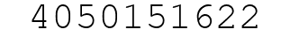 Number 4050151622.