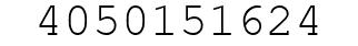 Number 4050151624.