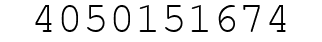 Number 4050151674.