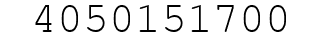 Number 4050151700.