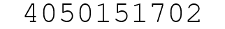 Number 4050151702.