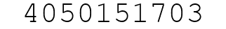 Number 4050151703.
