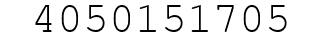 Number 4050151705.