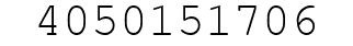 Number 4050151706.