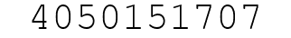 Number 4050151707.