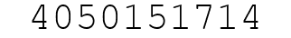 Number 4050151714.