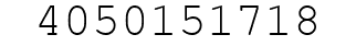 Number 4050151718.