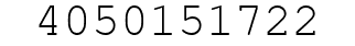 Number 4050151722.