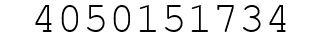 Number 4050151734.