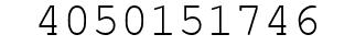 Number 4050151746.