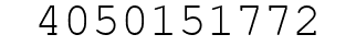 Number 4050151772.