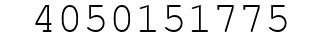 Number 4050151775.