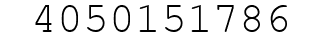 Number 4050151786.