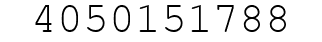 Number 4050151788.