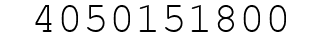 Number 4050151800.