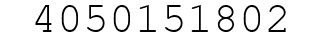 Number 4050151802.