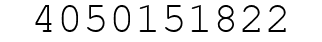 Number 4050151822.