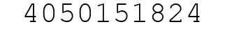 Number 4050151824.