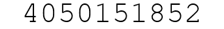 Number 4050151852.