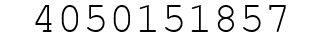 Number 4050151857.