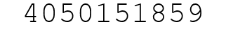 Number 4050151859.