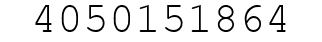 Number 4050151864.