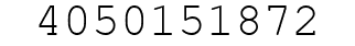 Number 4050151872.