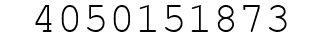 Number 4050151873.