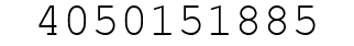 Number 4050151885.