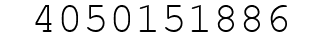Number 4050151886.