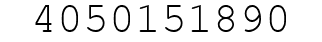 Number 4050151890.
