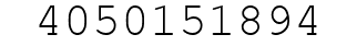 Number 4050151894.