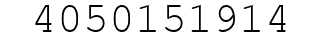 Number 4050151914.