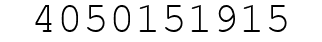 Number 4050151915.