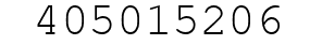 Number 405015206.