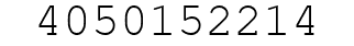 Number 4050152214.