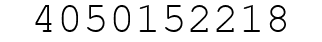 Number 4050152218.