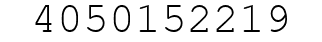 Number 4050152219.