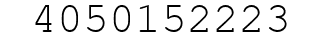 Number 4050152223.