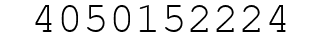 Number 4050152224.